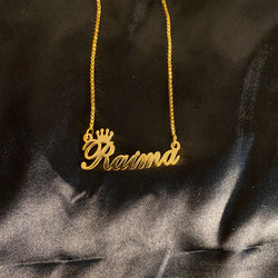 Crown Name Necklace