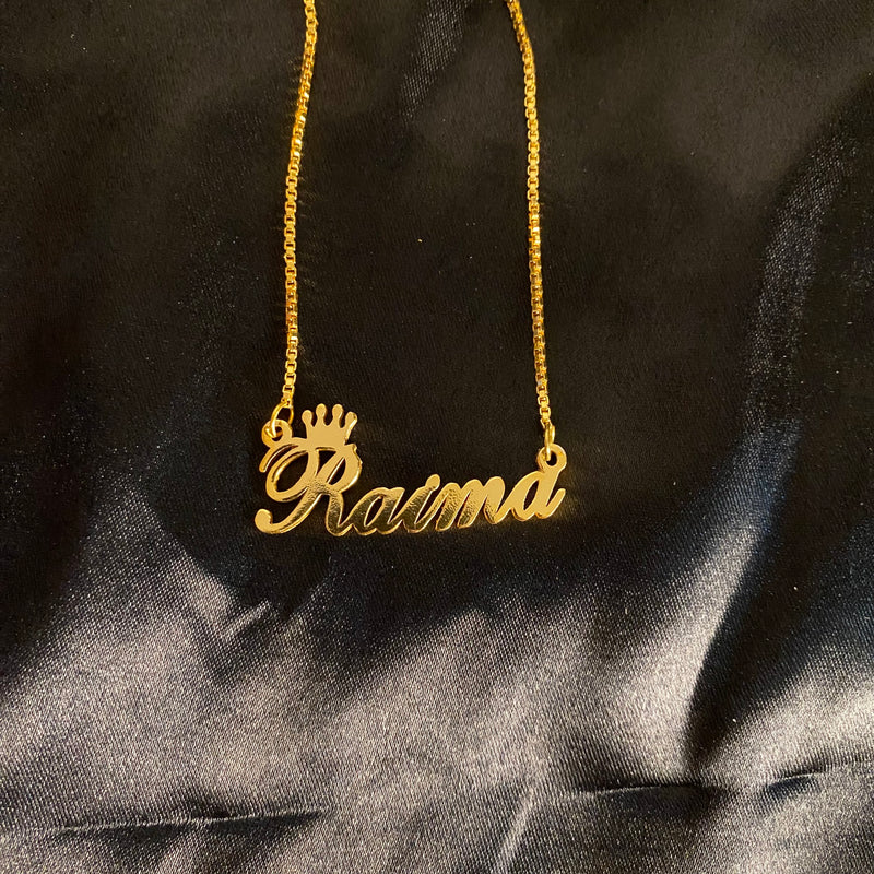 Crown Name Necklace