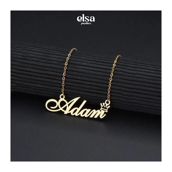 Crown Name Necklace