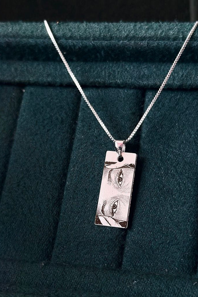 Customzied Photo Engraved Necklace