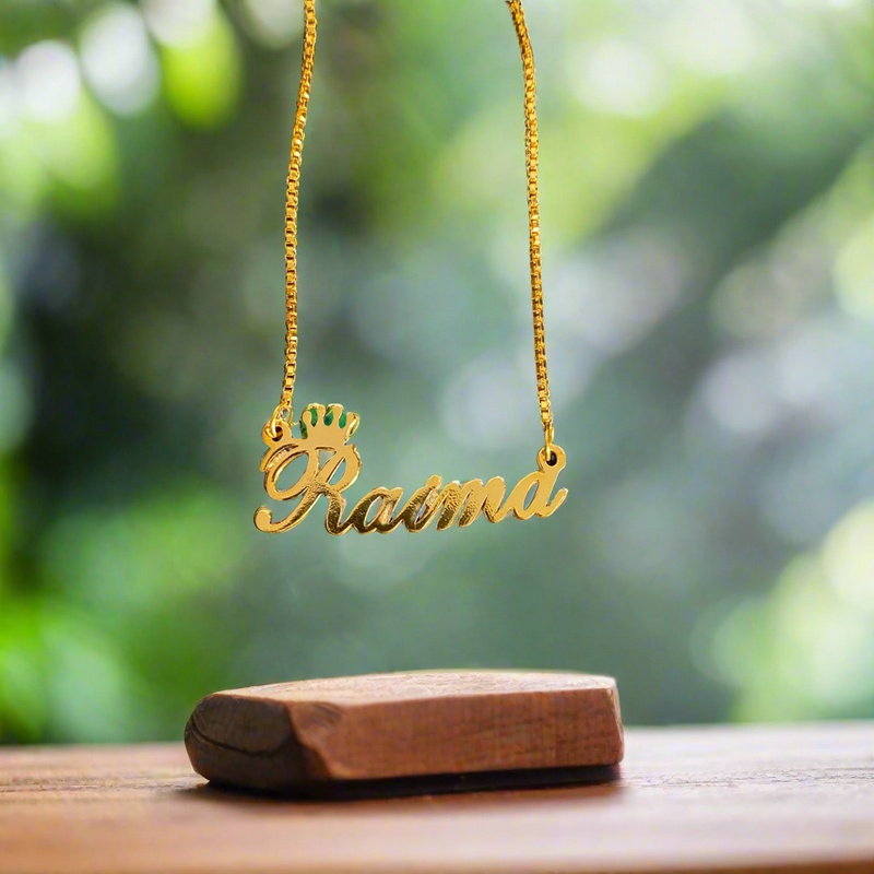 Crown Name Necklace