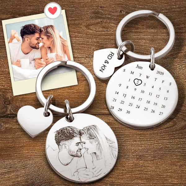Circle Calendar Keychain - New Arrival